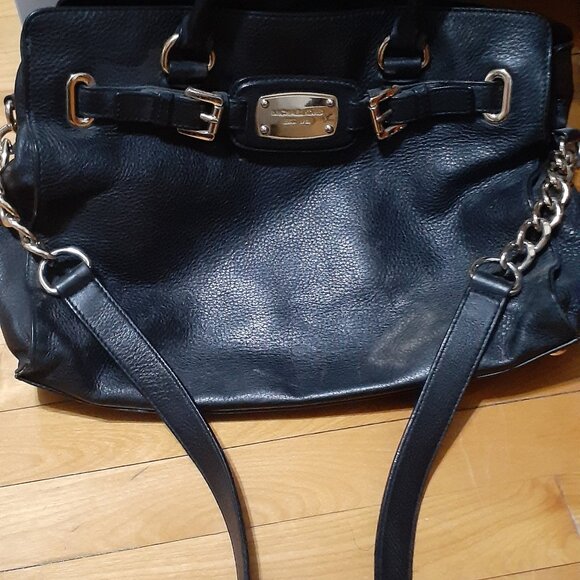 Sac a main en cuir noir Micheal Kors - Picture 1 of 3
